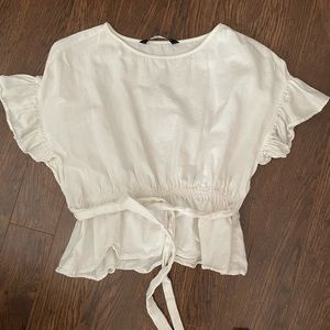 Zara Ruffled Top XS